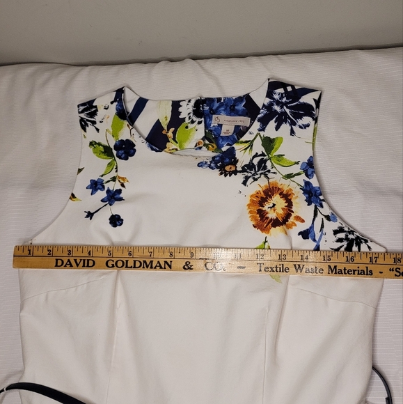 Signature Darby Established 1962 Floral Fit & Flare Tea Length Dress sz 10 - Picture 9 of 16